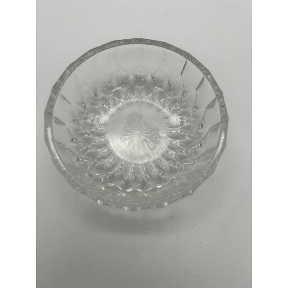 Vintage Signed Val St Lambert Crystal Covered Candy Dish - Picture 3 of 9